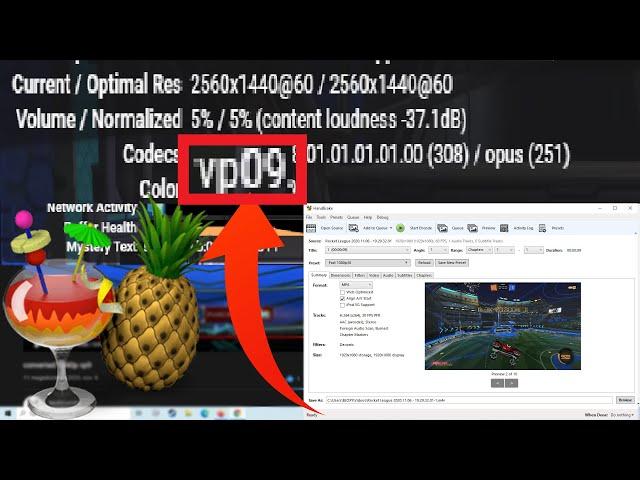 Convert 1080P VIDEO to VP9 CODEC (1440P or 2140p) HANDBRAKE NIGHTLY