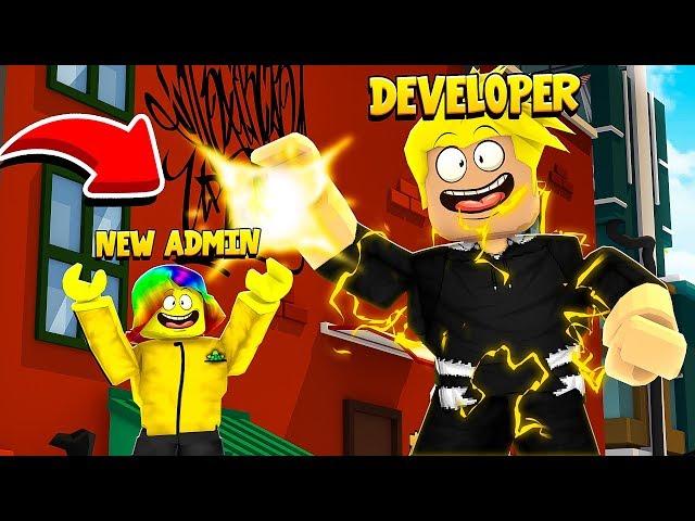 The DEVELOPER gave me the ADMIN MENU and you won't BELIEVE what it does.. (Roblox)