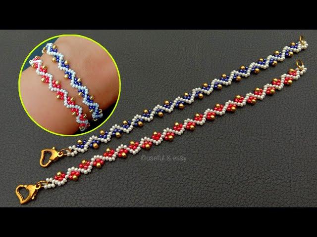 Simple Bracelets//How To Make Bracelets//Seed Beads Jewelry For Beginners// Useful & Easy