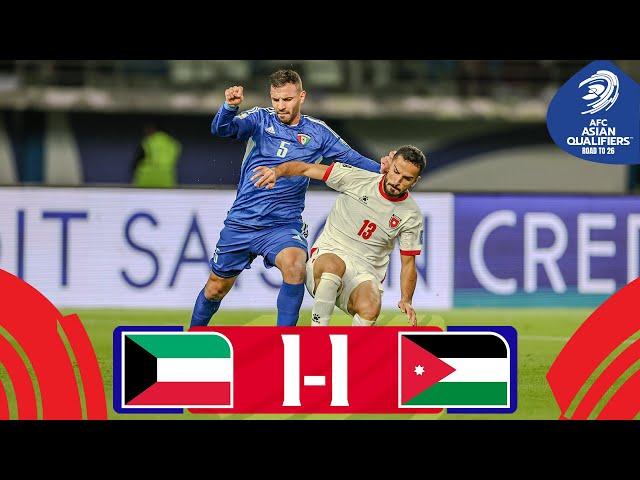 Long-range stunner salvages a draw! | Kuwait - Jordan | Highlights #AsianQualifiers - Road To 26