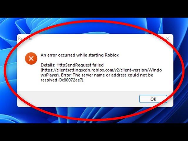 How To Solve - Roblox An Error Occurred While Starting Roblox Error - Windows 11