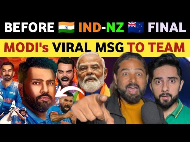 BEFORE INDIA VS NEW ZEALAND FINAL, PM MODI'S VIRAL MESSAGE FOR TEAM INDIA, PAKISTANI PUBLIC REACTION