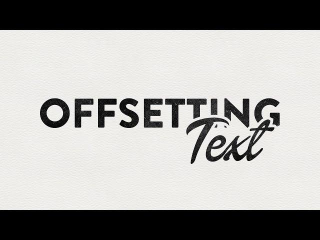 Illustrator CC CS6 Tutorial - Offsetting Text