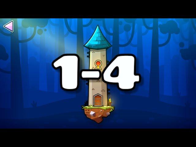 Geometry Dash 2.2 - The Tower 1-4 (All Coins)