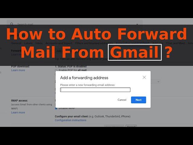 How to Auto Forward Mail From Gmail | How To Setup Automatic Email Forwarding in Gmail - 2021