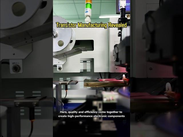 Transistor manufacturing revealed. #factory #electronics #diode #transistor  #electroniccomponent