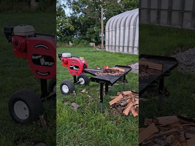 Super Split HD Log Splitter...This Thing Is Fast! #firewood #logsplitter #fast #indyfarmlife