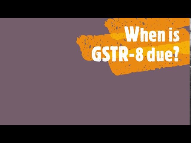 What is GSTR 8 ? LATEST UPDATES