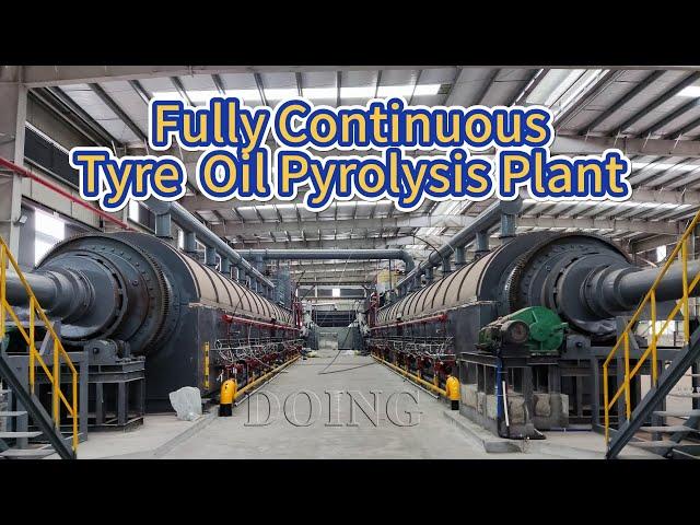 Environmental Standard Fully continuous tyre oil pyrolysis plant Working Process Characteristics