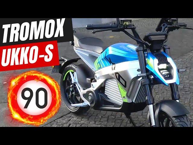  TROMOX UKKO S  - 100% AKKU LEER GEFAHREN!  8.000 WATT  #tromox #ukkos #emotorrad #test #review