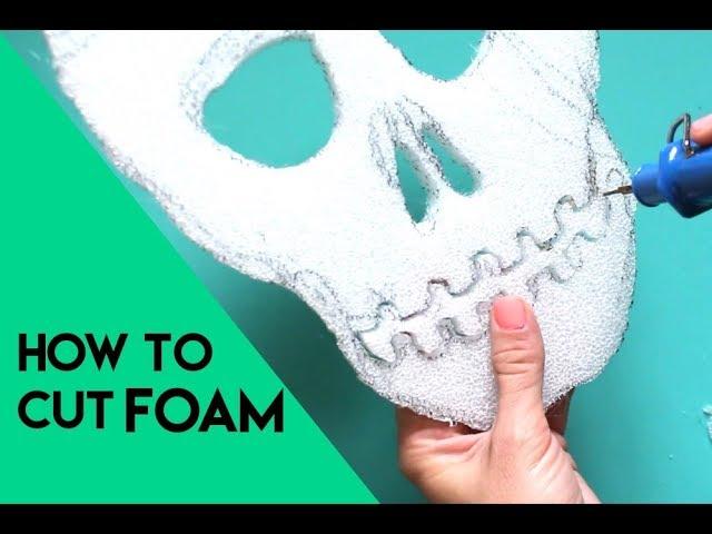 How to cut foam and create a fun skull decor