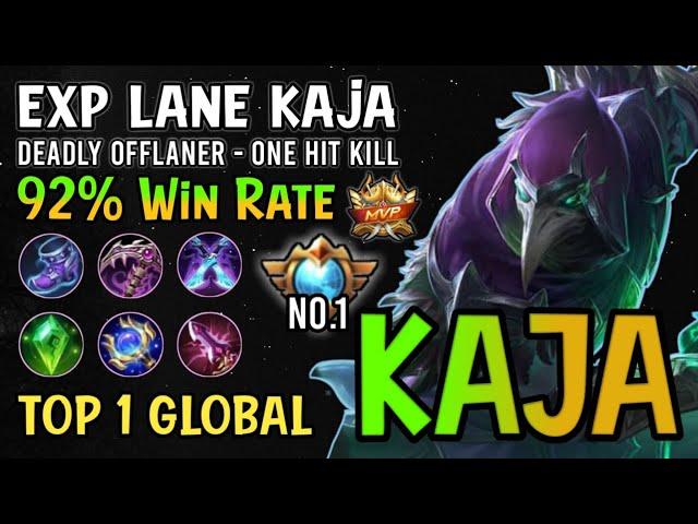 Supreme No.1 Kaja!! 92% Win Rate Kaja - Top 1 Global Kaja Best Build 2021 - Mobile Legends