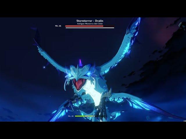 GENSHIN IMPACT STORMTERROR DVALIN BOSS FIGHT