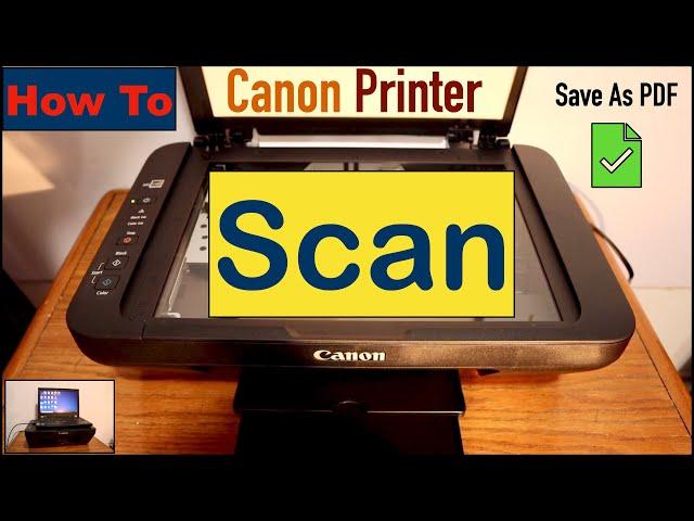 How To Scan A Document In Canon Printer ?