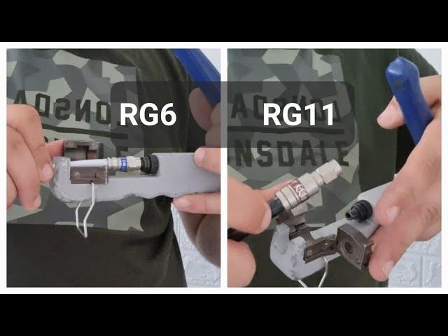 How to Install RG6 and RG11 Coax Cable