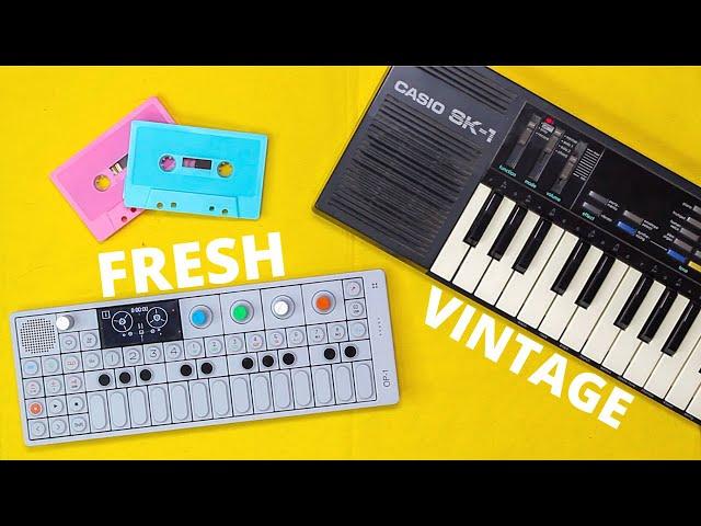 Casio SK1 + OP1 | VINTAGE vs NEW (ALSO FREE SAMPLE PACK!)