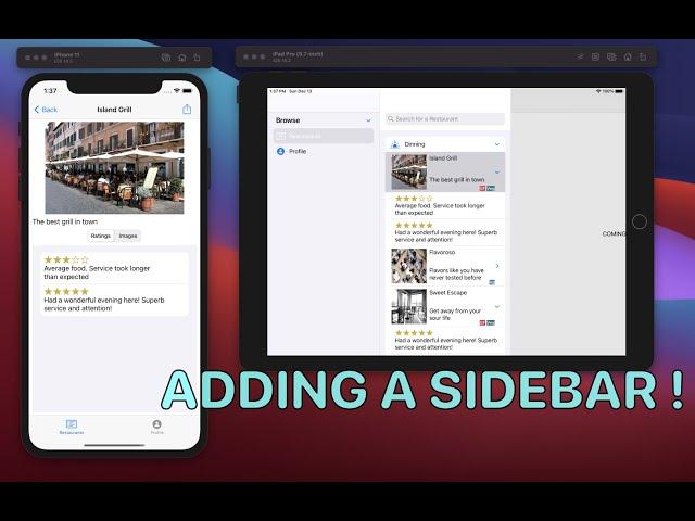 Using Sidebar with UISplitViewController - RestApp Part 7