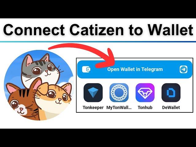 how to connect Catizen airdrop bot to wallet in Telegram