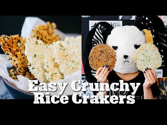 Yummy Japanese rice crackers within 10 minutes!【Gluten Free & Vegan】