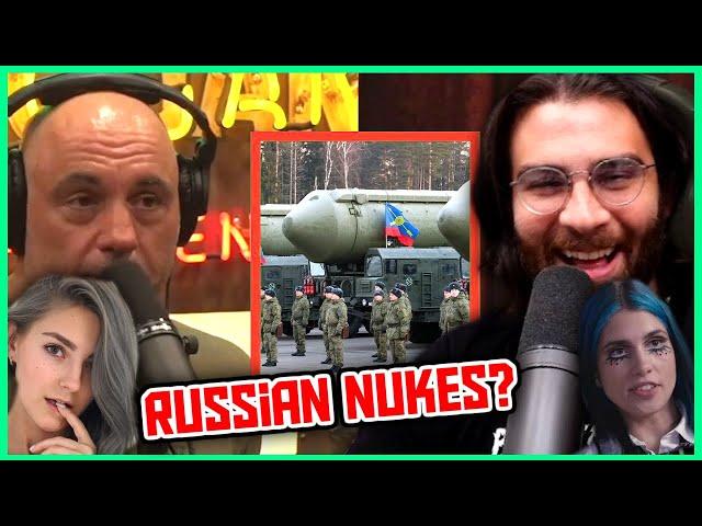 Hasanabi Reacts to Joe Rogan on Russia Using Nukes ft. Eva Elfie and Nadya