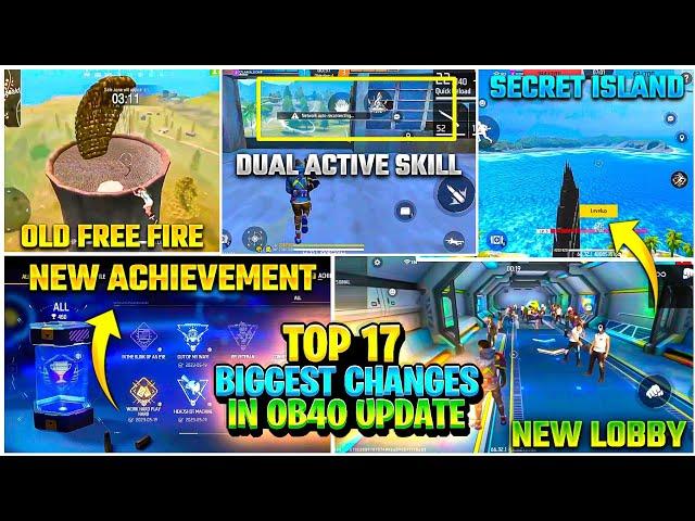 Top 17 Big Changes Of OB40 Updates Of Free Fire Battleground | Ob40 के कुछ ऐसी Update जो अजीब है#02