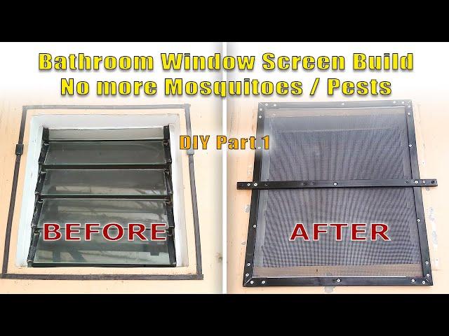 From Scrap to Shine: DIY Bathroom Window Screen Build & Installation - Part-1