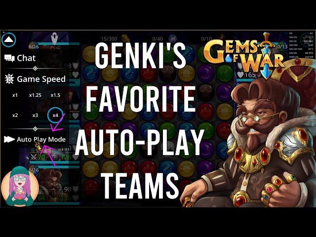 Gems of War - Gold-Farming and FAST Auto-Play Teams (Genki's Top Two)