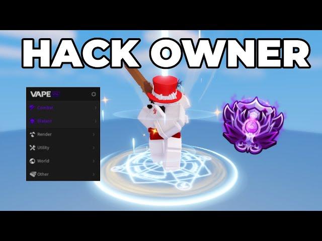 I Met The Owner Of BEDWARS HACKS In SOLOS..  (Roblox Bedwars)