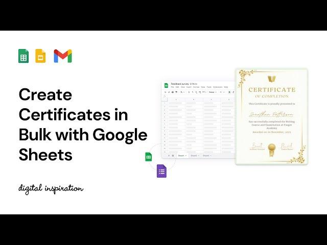 Create Certificates with Google Sheets