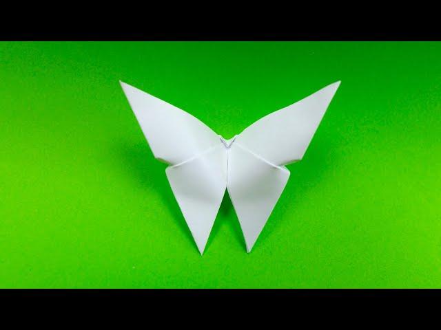 Origami butterfly. How to make a butterfly from A4 paper without glue and without scissors