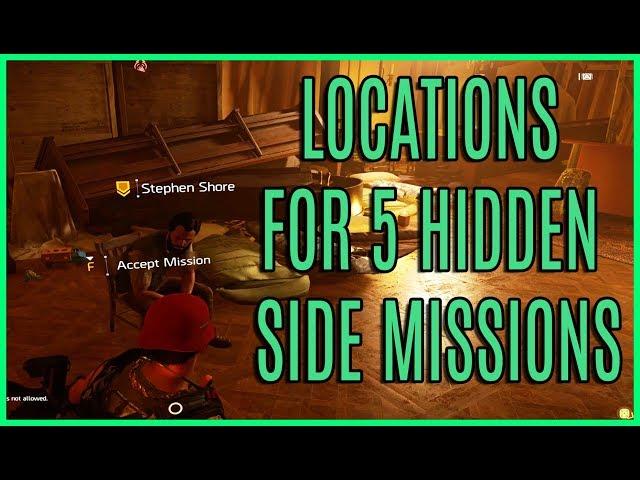 The Division 2 | 5 Secret Side Missions And 5 Secret Weapon Mods.