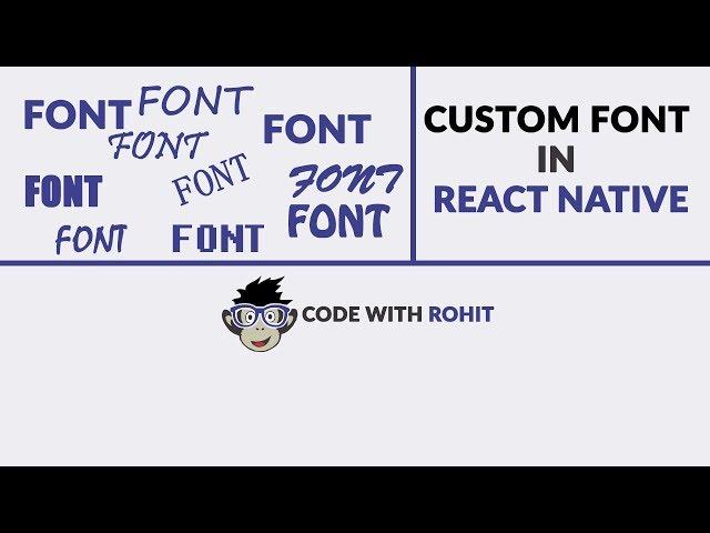 custom fonts in react native in hindi