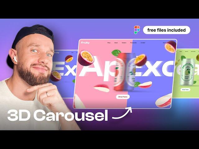 Figma Tutorial: 3D Carousel Slider (+ free files )