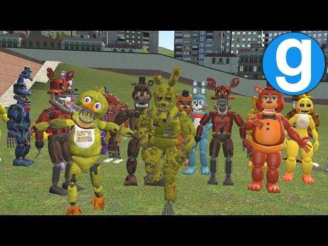 All FNAF Chasing NPCs! | Garry's Mod - Five Nights at Freddy's