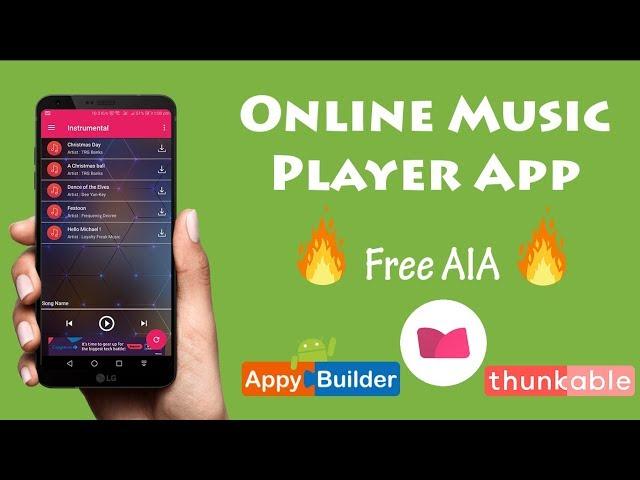 [Hindi] Dynamic Online Music Player like Gaana & Saavan in Kodular (Makeroid) or any app builder