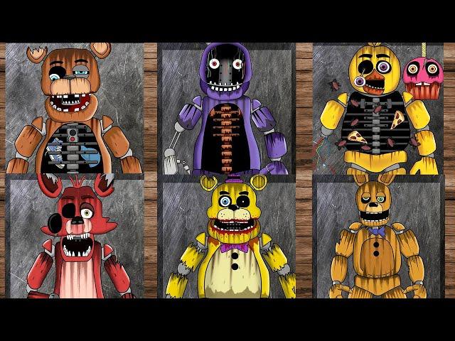 ASMR All FNAF Repair Animations | Five Nights At Freddy’s