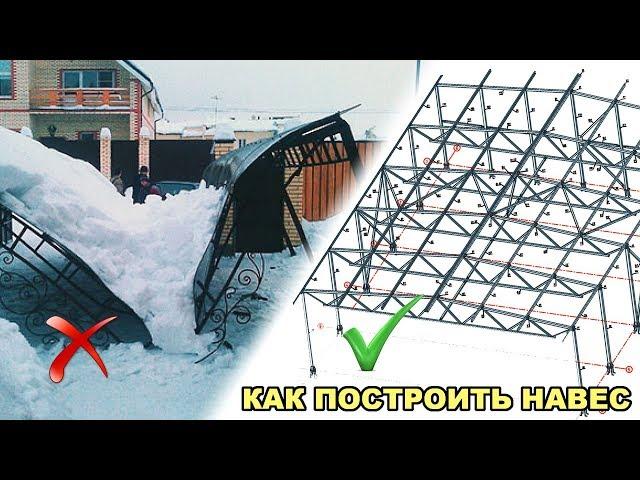 Как построить навес