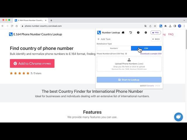 E.164 Phone Number Country Lookup - Find country of phone number