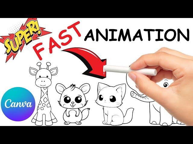 Super Fast  WhiteBoard Animation with Canva FREE -  Updated Nov 2023