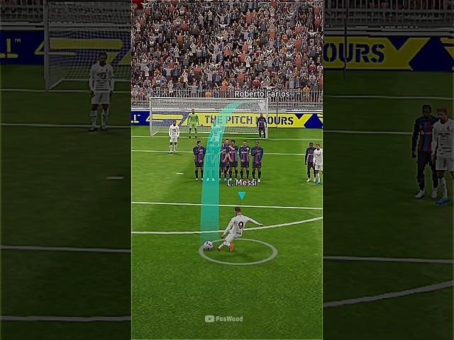 Messi free kick master  #efootball #pes2021 #pes #efootball2023 #shorts