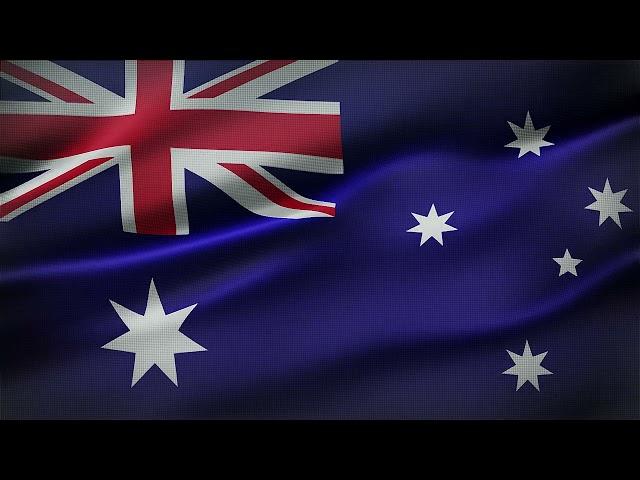 Australia Flag Waving | GREEN SCREEN & CHROMA MATTE