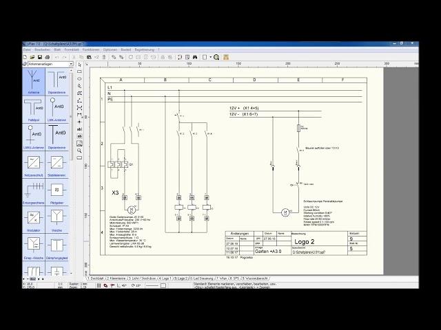 1# Tutorials, Schaltplan Zeichenen mit Splan 7.0 und Erklärung Gartenbewässerung die Hydraulik