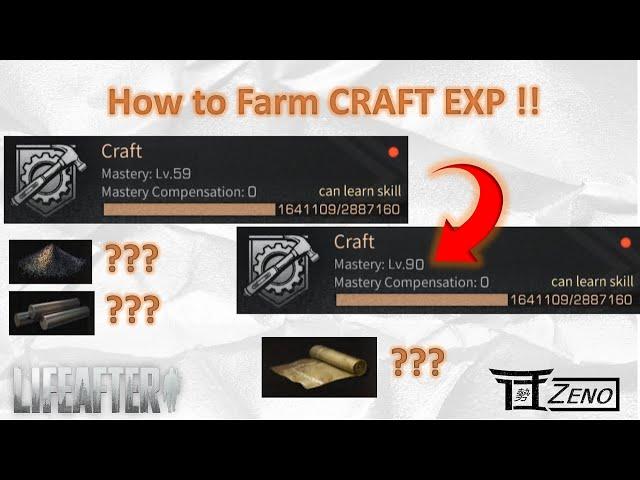 LIFEAFTER S3: HOW TO FARM CRAFTING EXP!!
