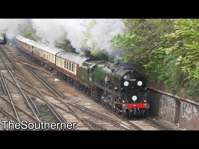 35028 "Clan Line" returns to the mainline | Loaded test run 22/04/2024