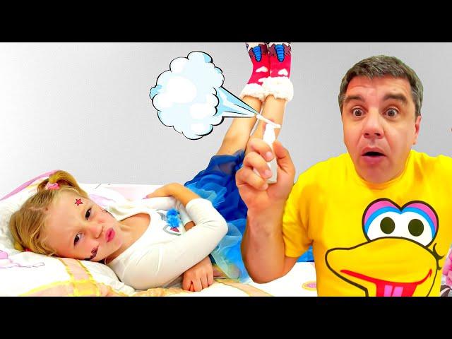 Nastya pretends to be ill - New funny story for kids