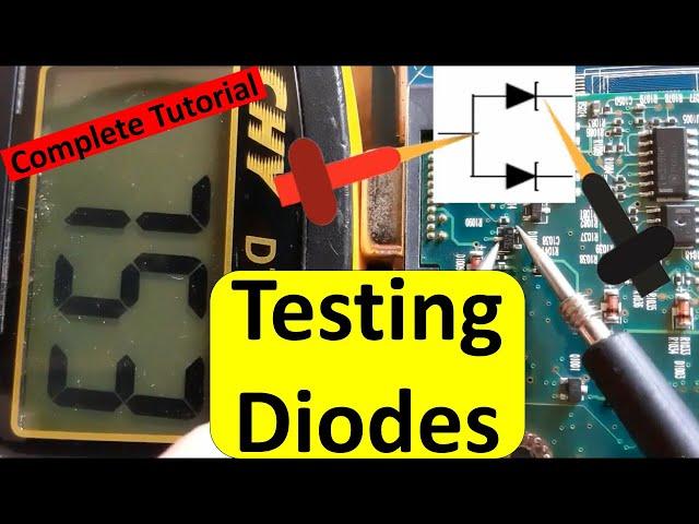 Testing all types of diodes with the multimeter - electronic components