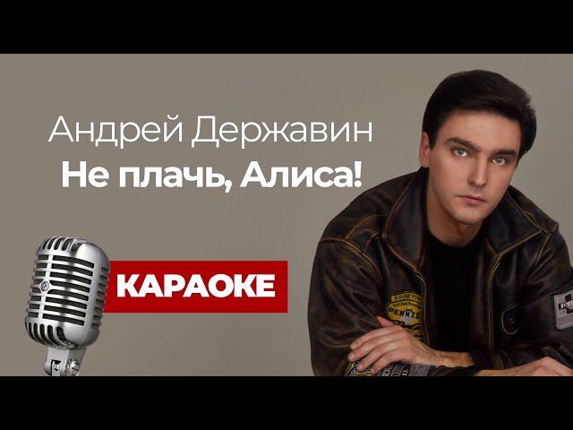 Андрей Державин - Не плачь, Алиса! Караоке версия