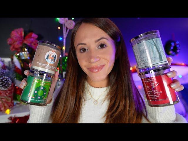 ASMR / The Christmas Candle Shop  (tapping, lid sounds, typing, & more)