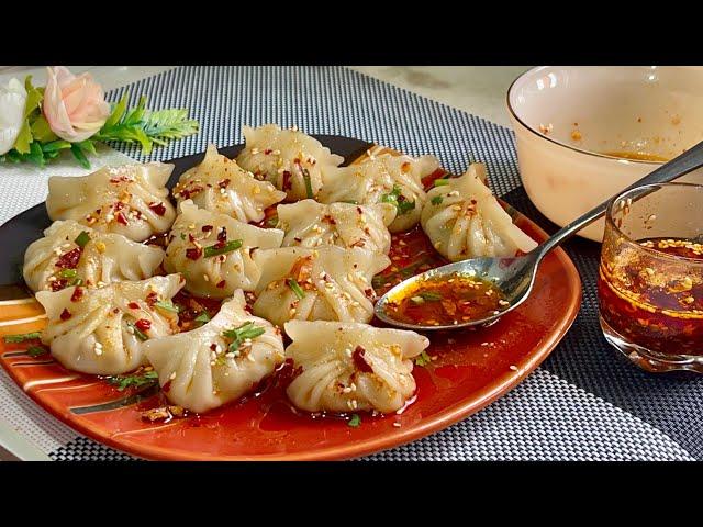 Spicy, Crunchy, Falvourful,Soft & Juicy Chicken Momo Recipe Chicken Dim Sum Recipe in Bangla