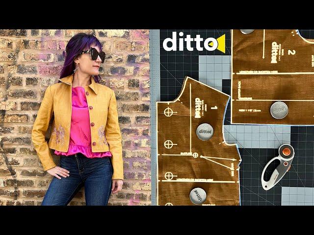 How To Use The Ditto Pattern Projector To Make A Custom Denim Jacket!